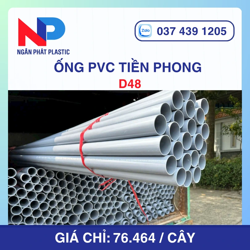 Ống PVC D48 Nhựa Tiền Phong